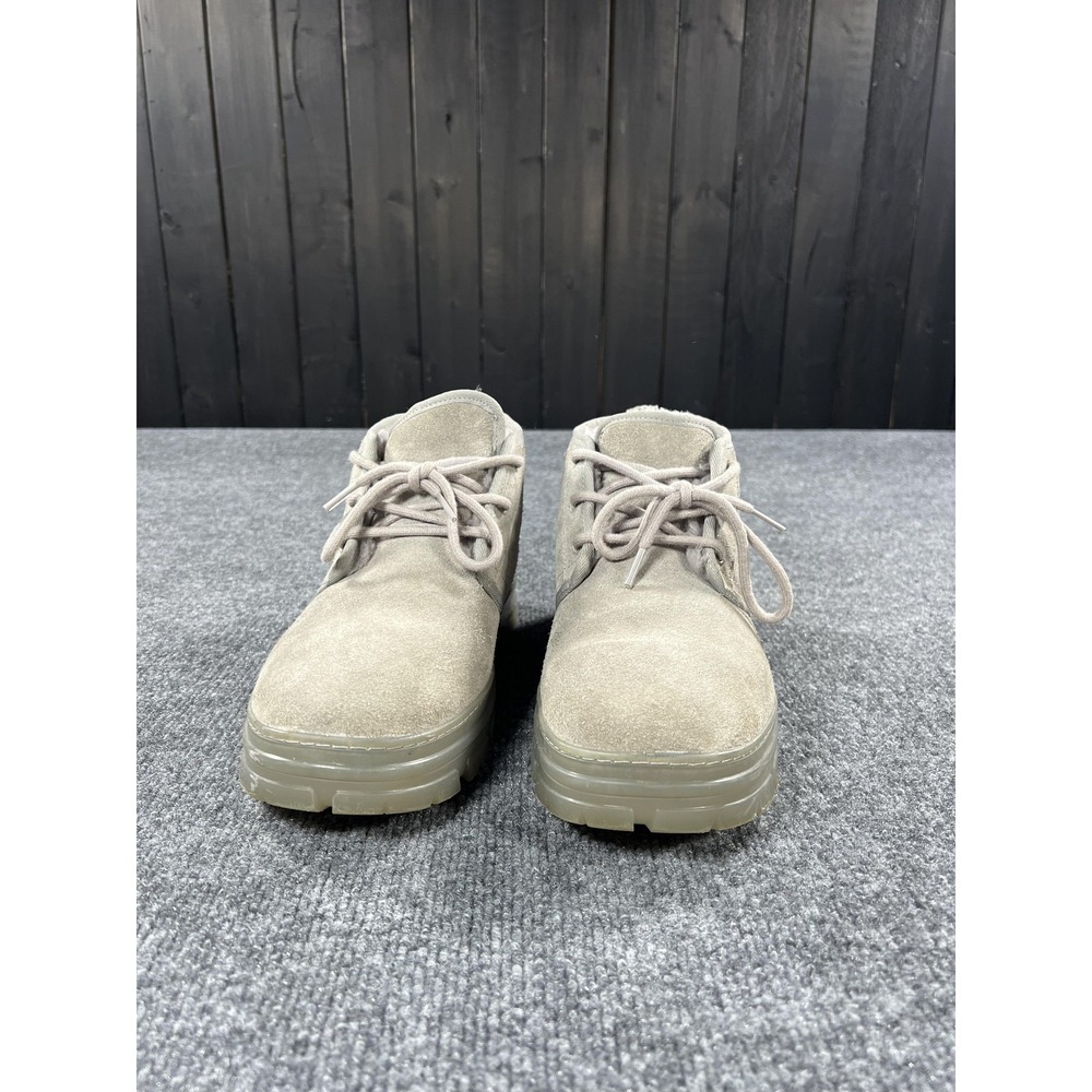UGG Boots Womens Size 11 Grey Suede Wool Lined Ankle Chukka Lug Sole 1142451 - Picture 3 of 9